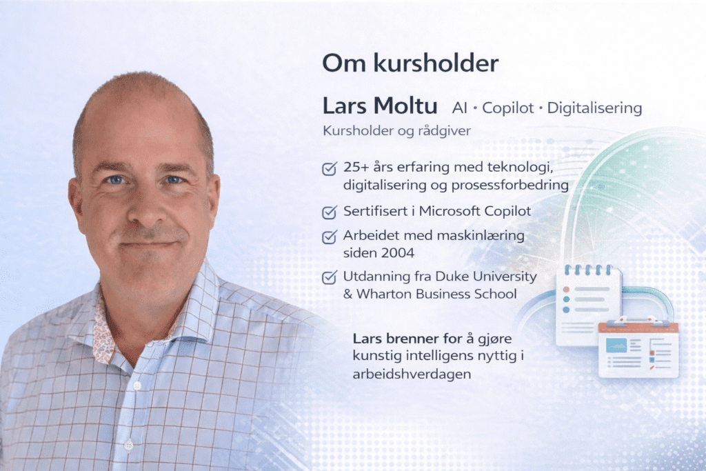 Lars Moltu – kursholder i Kurs i Copilot